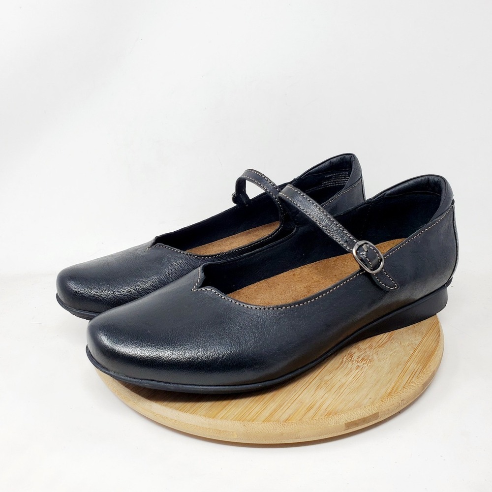Taos Class Mary Jane Womens 41 Black Leather Buckle Office Modest Shoes US 10